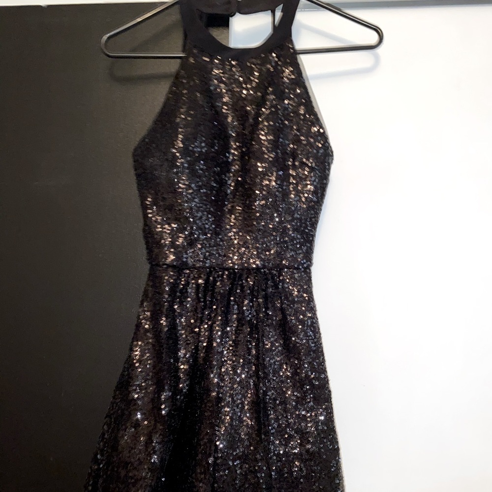 halter top sparkly dress